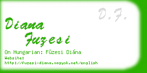 diana fuzesi business card